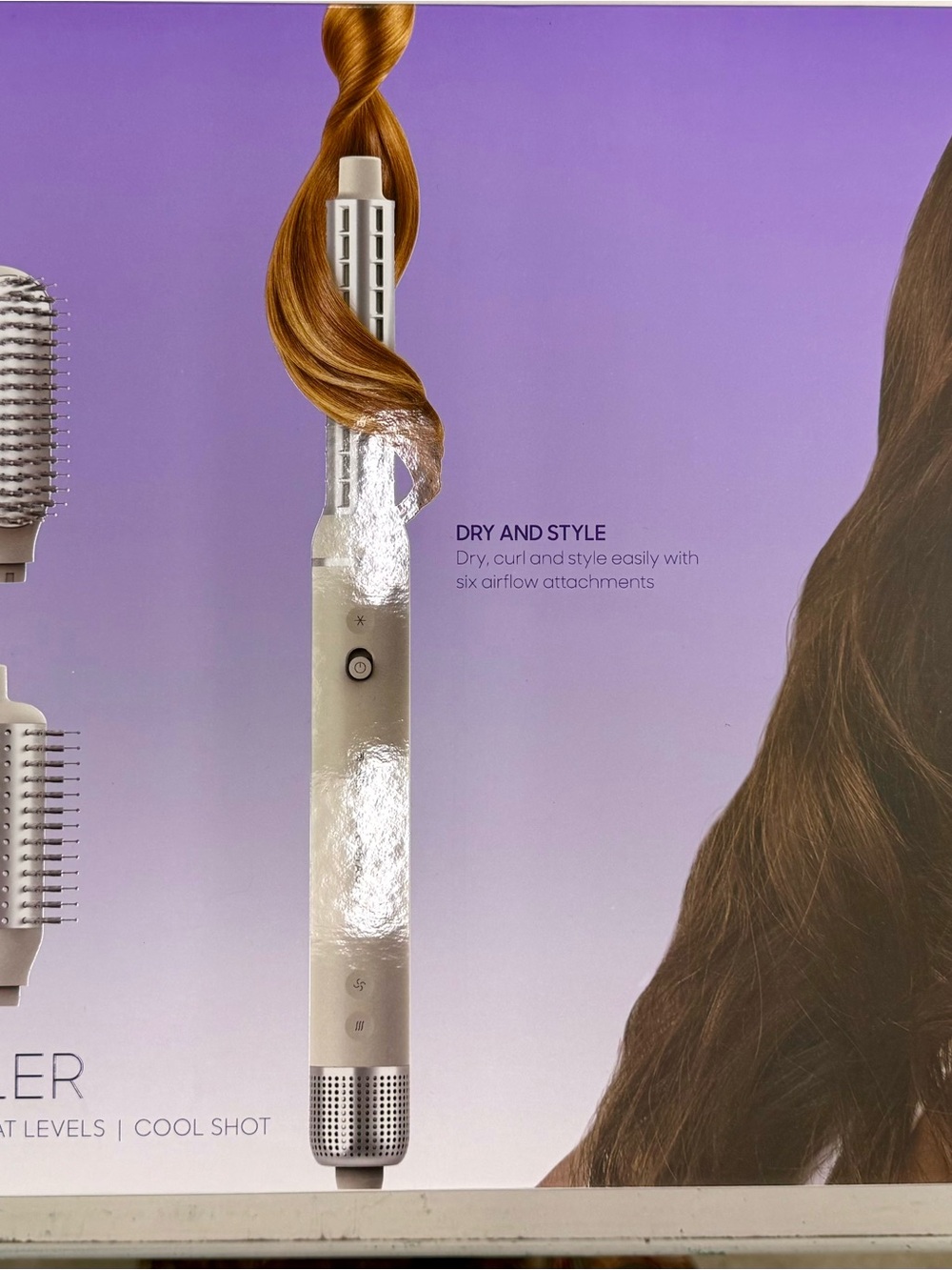 Sharper Image White 2-in-1 Dry & Style Hair Tool